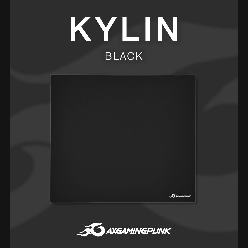 AXGAMINGPUNK KYLIN コントロールタイプ ガラスマウスパッド ブラック