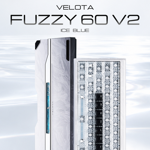 VELOTA FUZZY60 V2 Ice Blue ラピッドトリガーキーボード