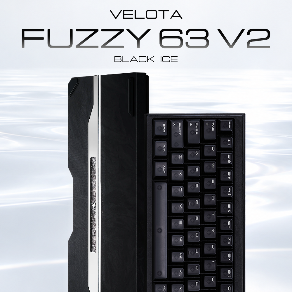 VELOTA FUZZY63 V2 Black Ice ラピッドトリガーキーボード