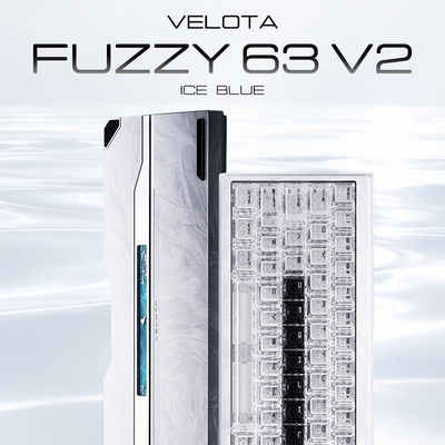 VELOTA FUZZY63 V2 Ice Blue ラピッドトリガーキーボード