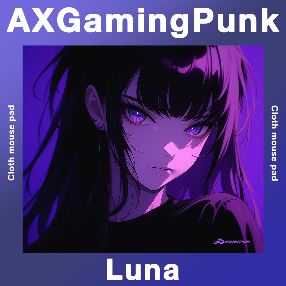 AXGamingPunk 印象派 デザインマウスパッド AXGAMINGPUNK Drizzle Cloth Luna マウスパッド