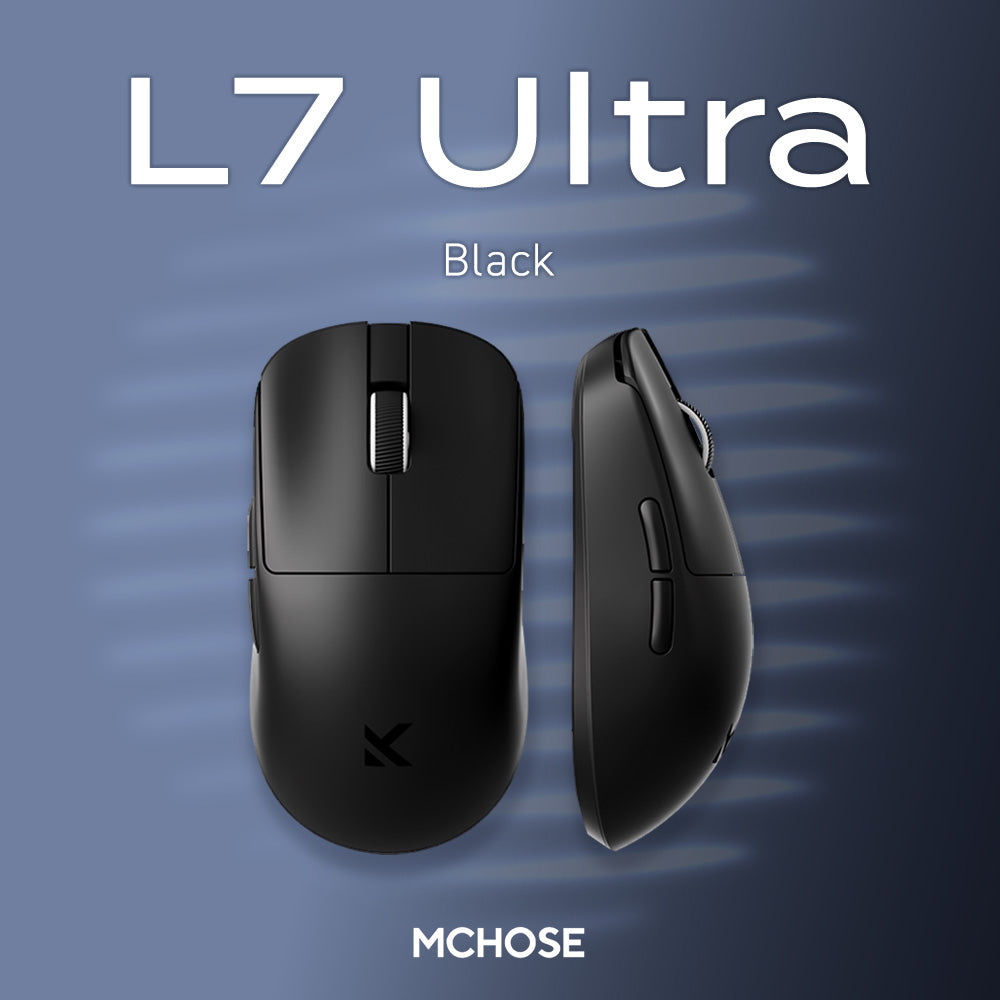 MCHOSE L7 Ultra Black 軽量ゲーミングマウス