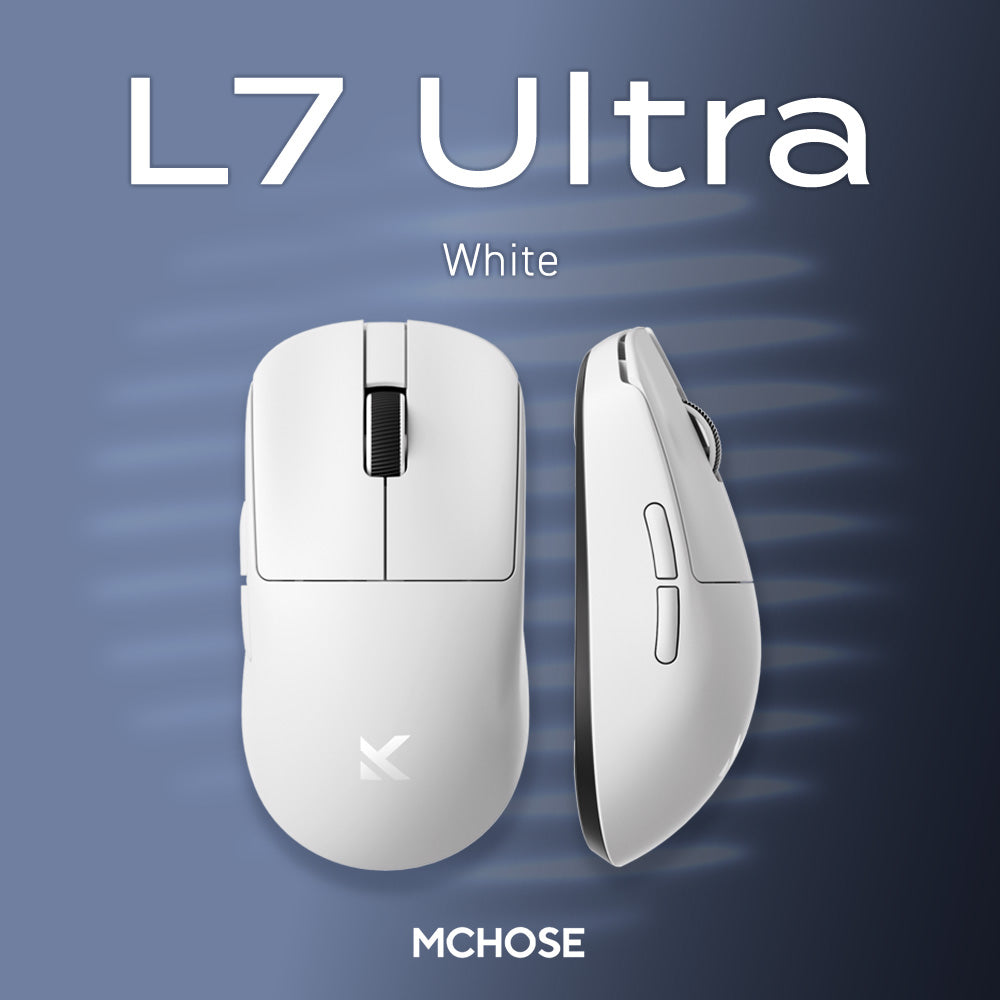 MCHOSE（マイチューズ） L7 Ultra White ホワイト 白 Amazon.co.jp: MCHOSE L7 ULTRA White 超軽量ワイヤレス