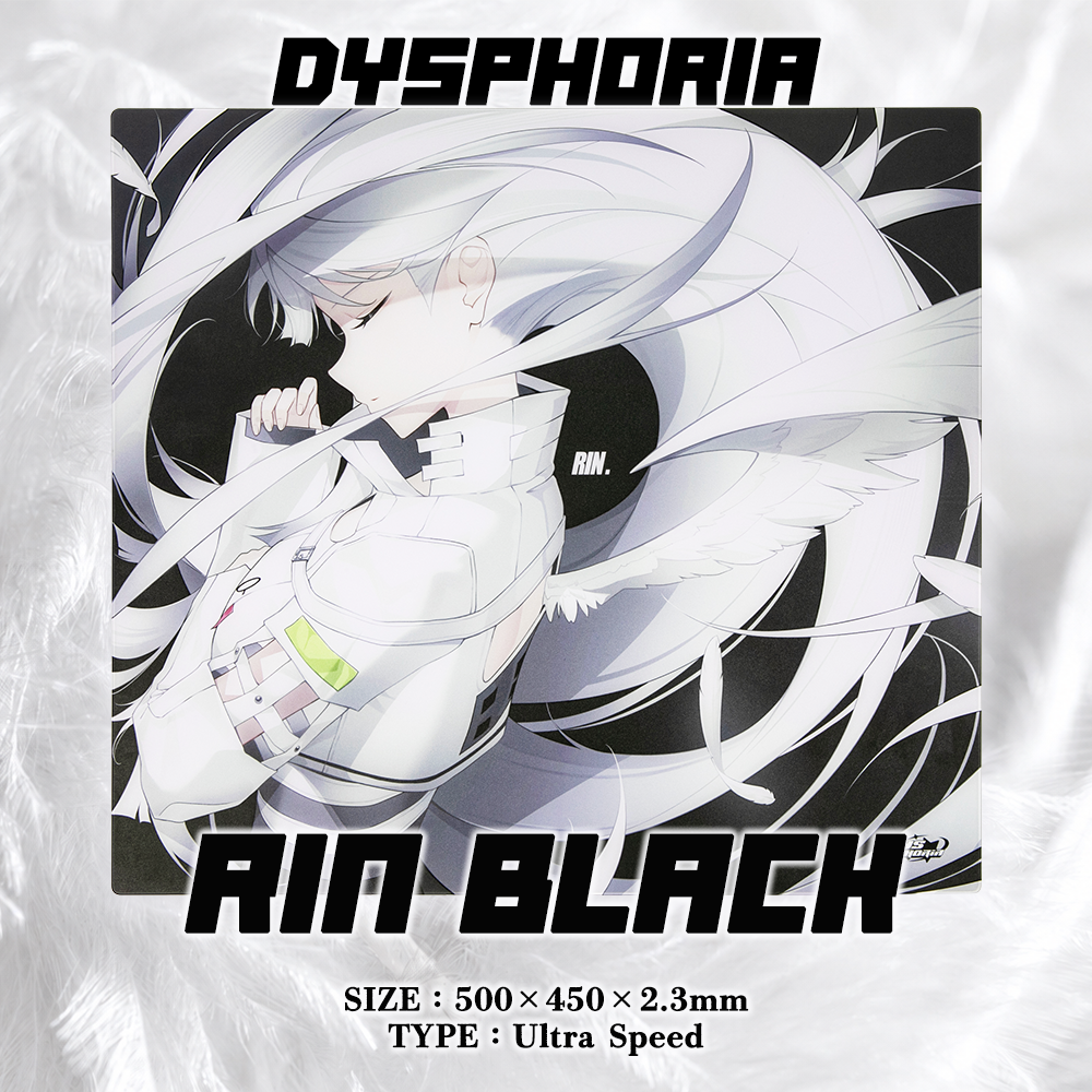 DYSPHORIA RIN Black ガラスマウスパッド