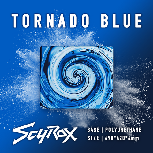 SCYROX Tornado ブルー マウスパッド