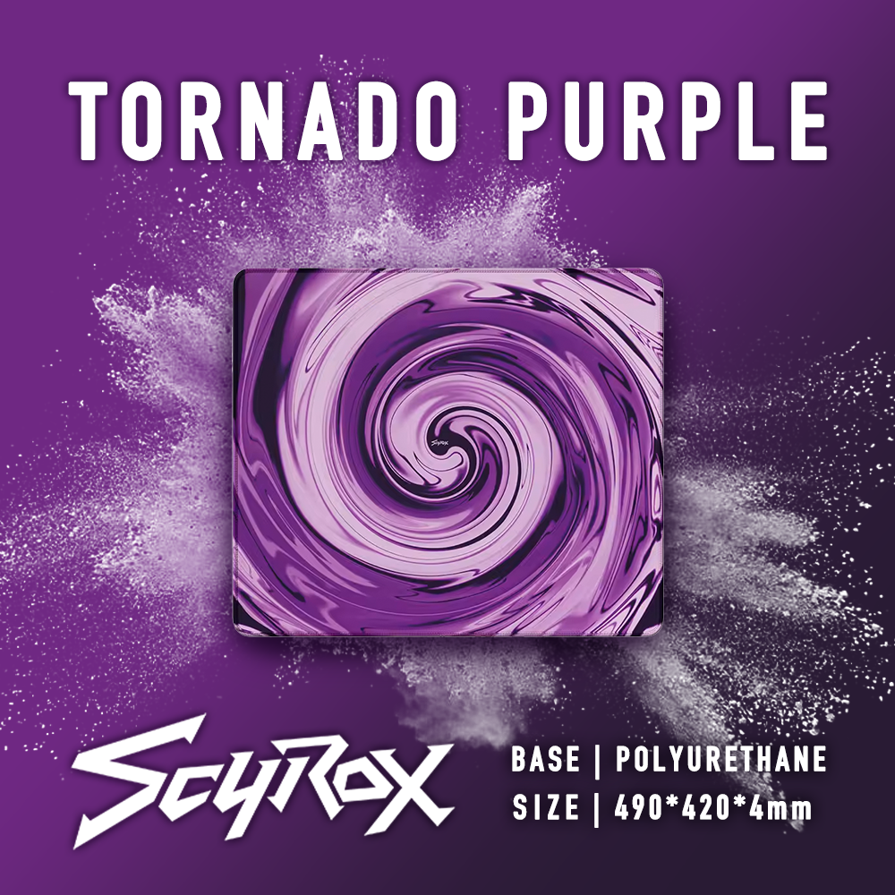 SCYROX Tornado パープル マウスパッド SCYROX Tornado パープル マウスパッド