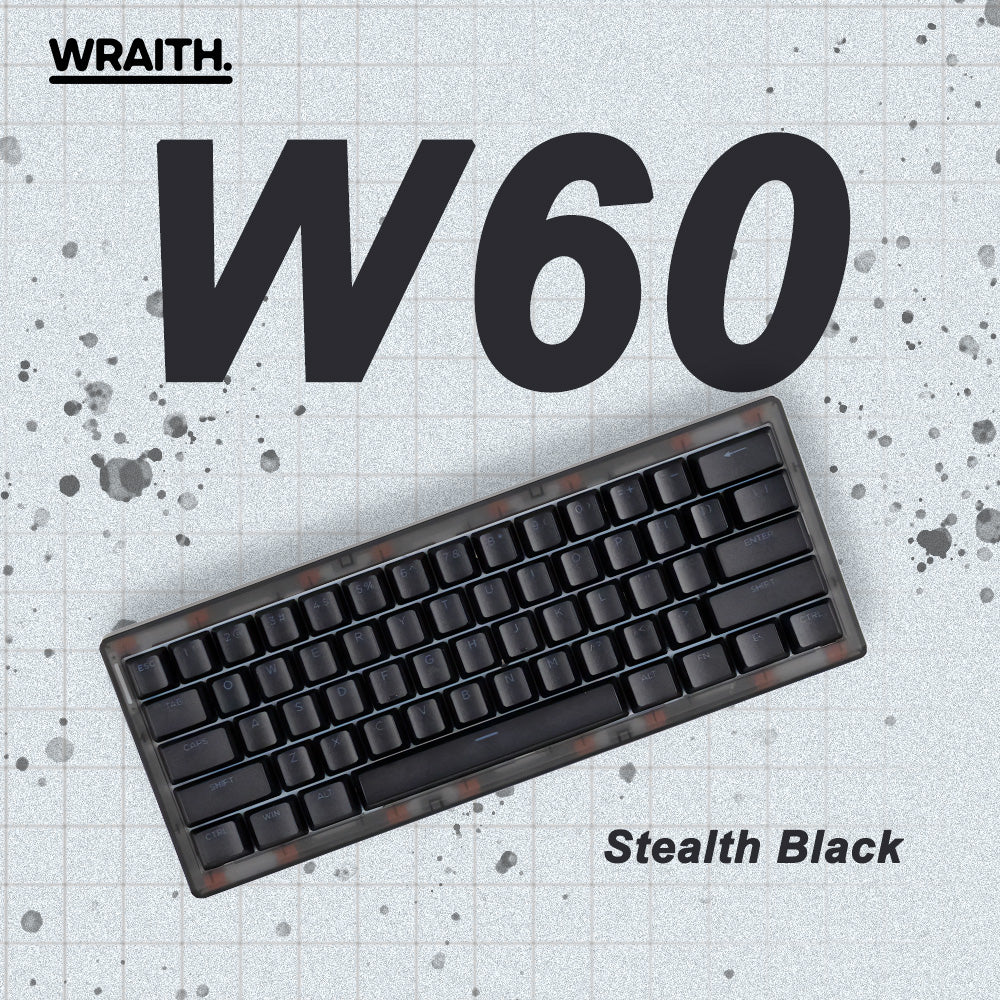 Wraith W60 ラピッドトリガー キーボード ブラック (マグネティックスイッチ / HE)