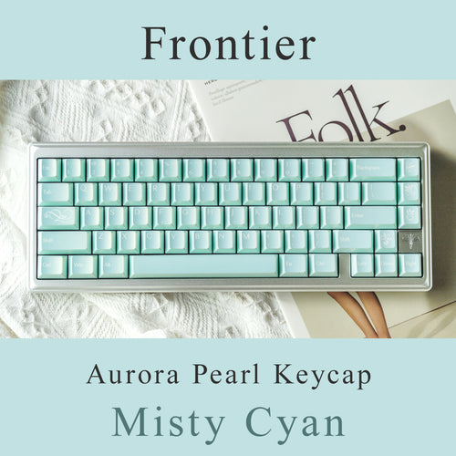 Frontier Aurora Pearl Keycap Misty Cyan