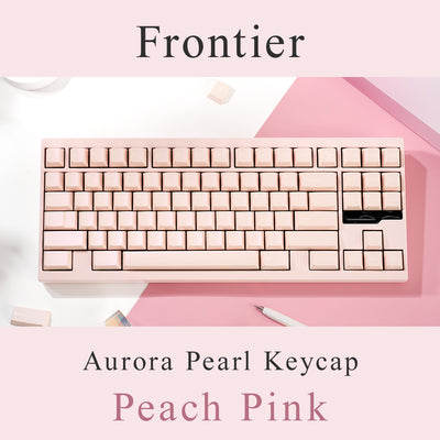 Frontier Aurora Pearl Keycap Peach Pink