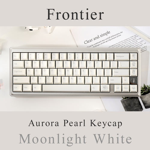 Frontier Aurora Pearl Keycap Moonlight White
