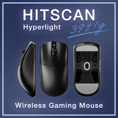 HITSCAN Hyperlight Wireless Gaming Mouse Black