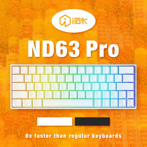 IROK ND63 PRO ホワイト ラピッドトリガーキーボード