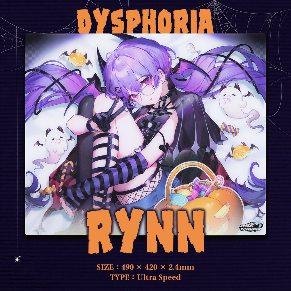【予約販売】 DYSPHORIA RYNN ハロウィン24時間限定 ガラスマウスパッド