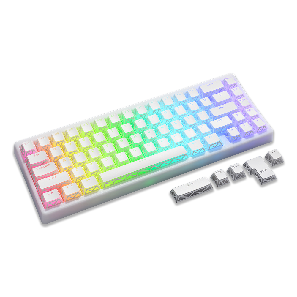 箱付き未使用　オーブ　キーリング　虹色 XVX PRISM Refraction Shine 130 keys キーキャップ