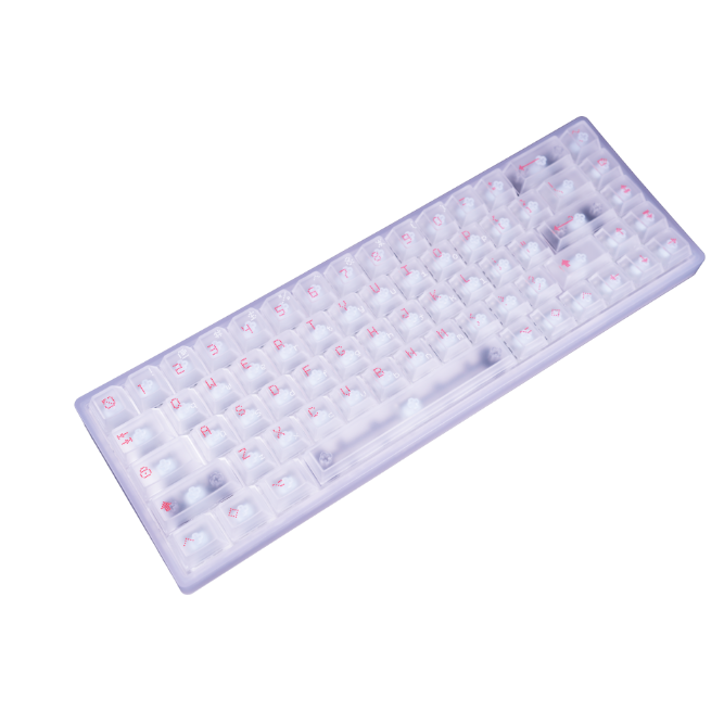 EverGlide AE68 Pro White アルミケース ラピッドトリガーキーボード EverGlide AE68 Pro White アルミケース ラピッドトリガーキーボード
