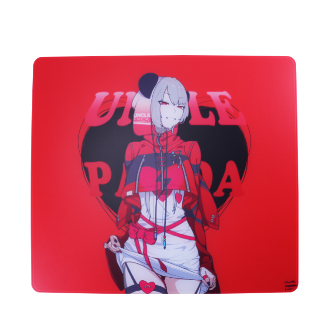 uncle panda bamboo ガラスマウスパッド Uncle Panda Bamboo [不秋] ガラスマウスパッド