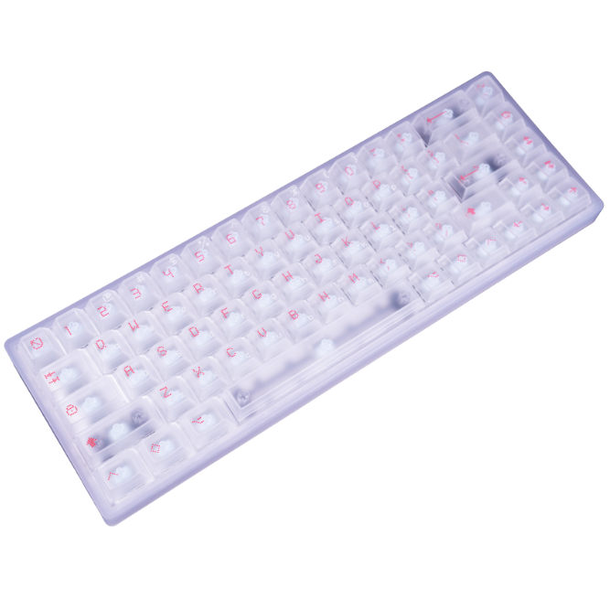 キーボード EverGlide AE68 Pro White Transparent EverGlide AE68 Pro White Transparent ラピッドトリガーキーボード