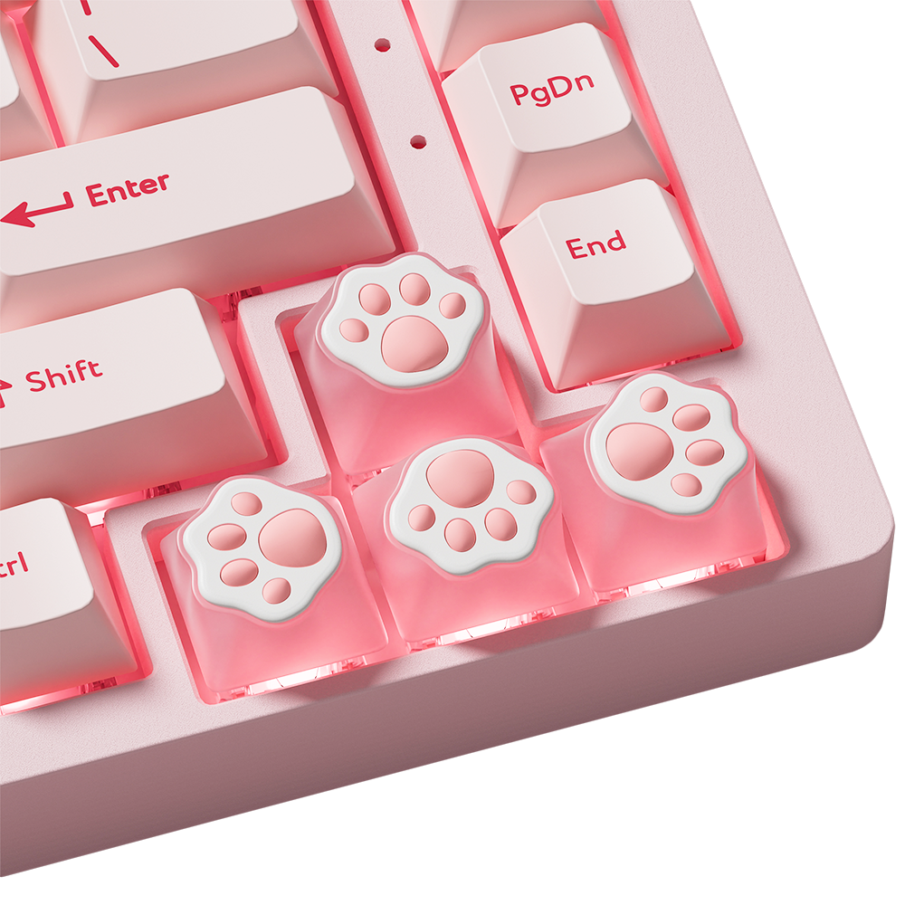 XVX 肉球 4-Key ピンク Silicon Artisan Keycap
