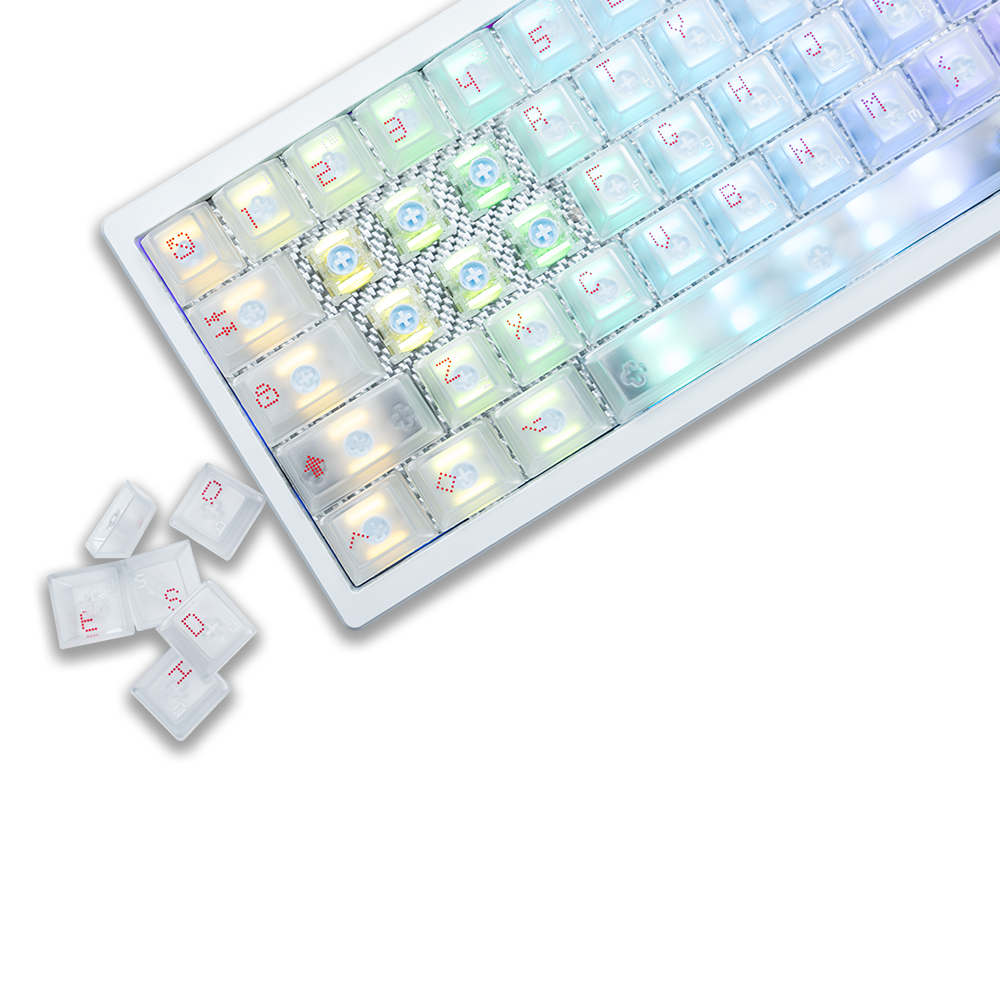 EverGlide SU66 Max ホワイト ラピッドトリガーキーボード