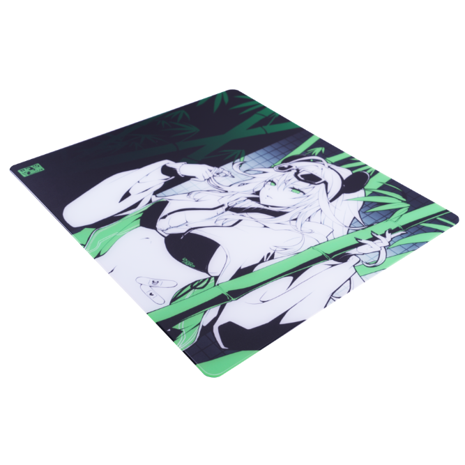 Uncle Panda Bamboo [不秋] ガラスマウスパッド