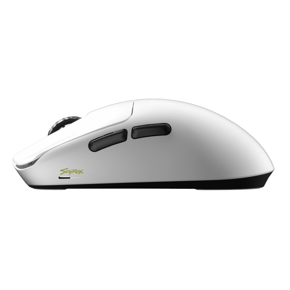 SCYROX V6S White ゲーミングマウス 8000hz 重量42g 左右対称