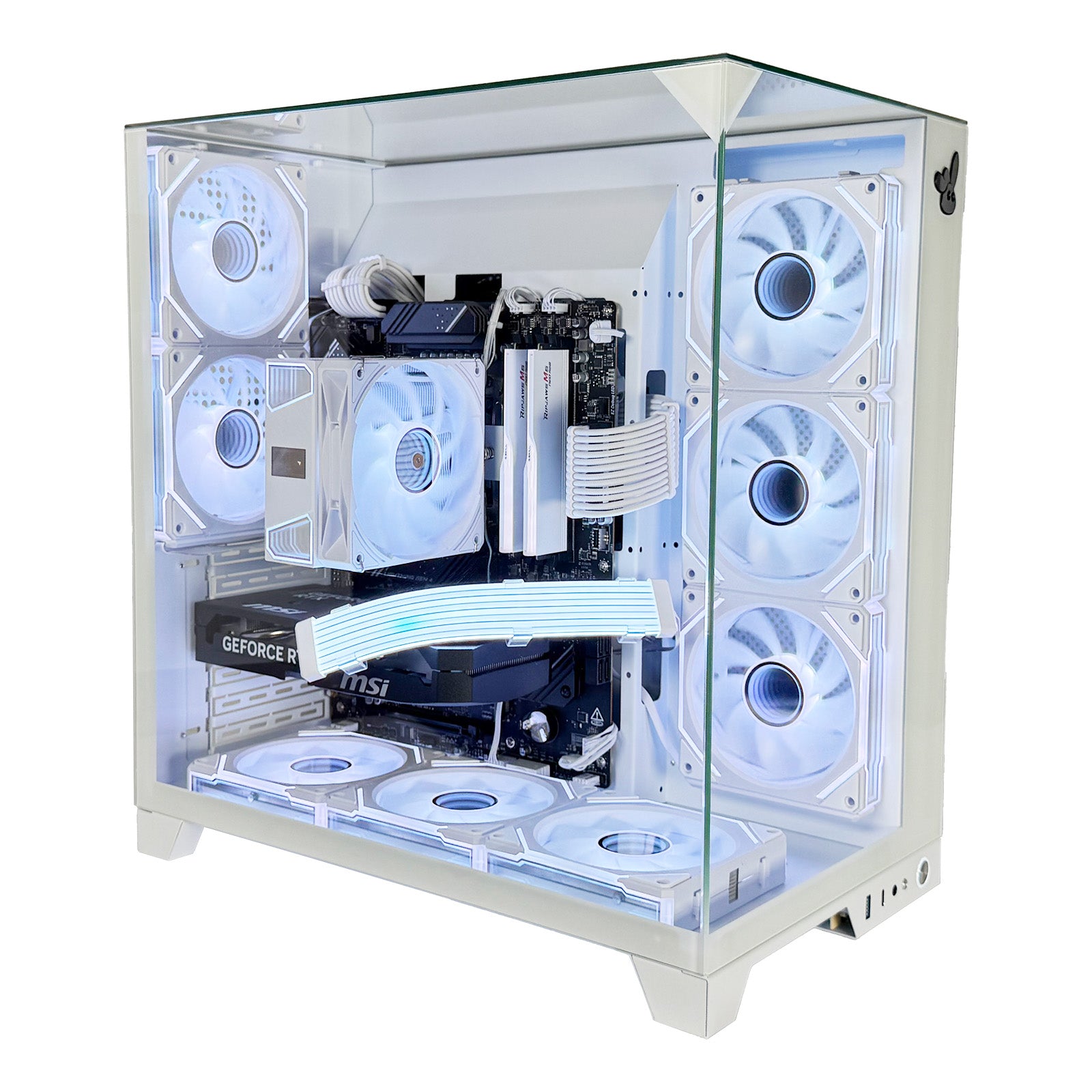 【即納激安ホワイトモデル】RTX5060搭載ゲーミングPCフルセット✨R7新品 ゲーミングPC デスクトップパソコン ホワイト メッシュ AMD Radeon
