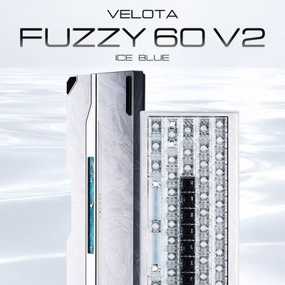 VELOTA FUZZY60 V2 Ice Blue ラピッドトリガーキーボード