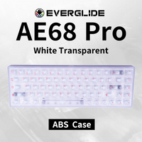 EverGlide AE68 Pro White Transparent ラピッドトリガーキーボード