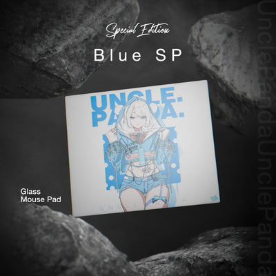 Uncle Panda ガラスマウスパッド ブルー  SP