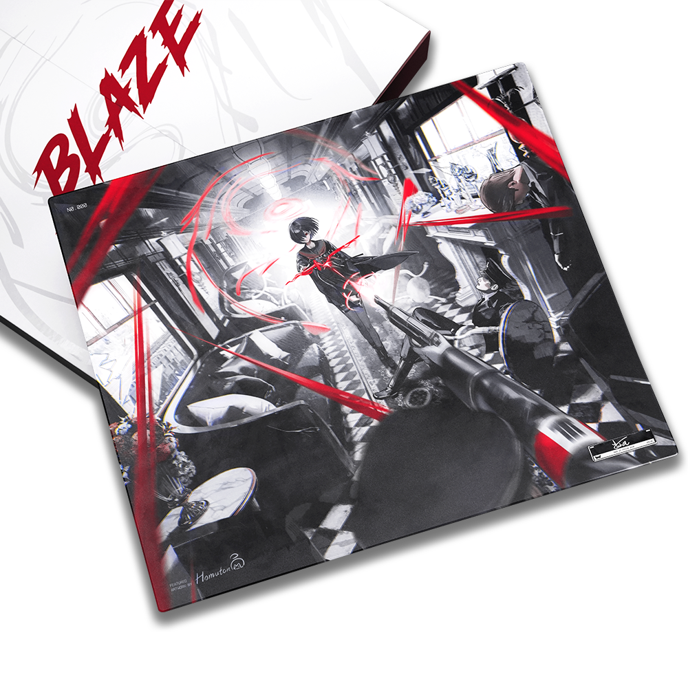 予約販売】PSYCHE GEAR SPD-01 BLAZE ガラスマウスパッド 世界限定1000枚