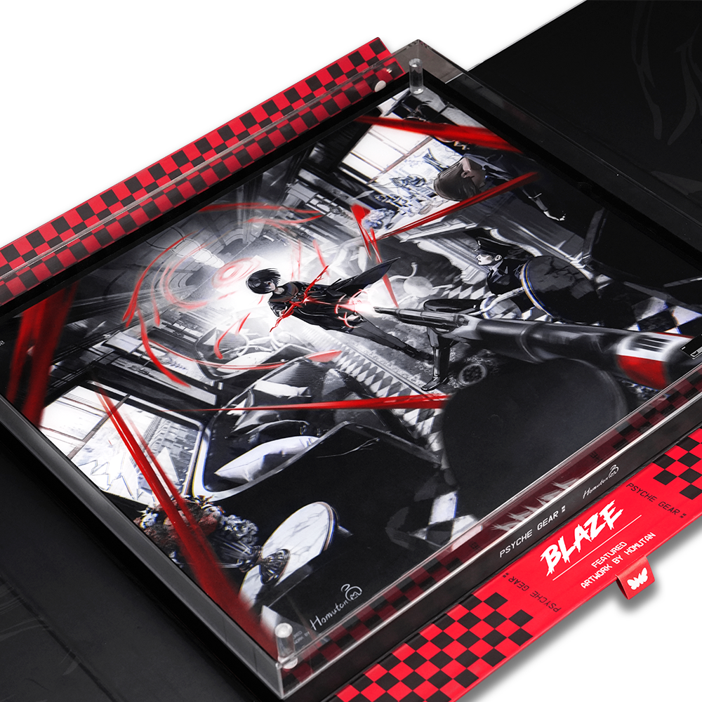 予約販売】PSYCHE GEAR SPD-01 BLAZE ガラスマウスパッド 世界限定1000枚