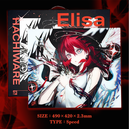 【予約販売】Hachiware Gaming Elisa ガラスマウスパッド