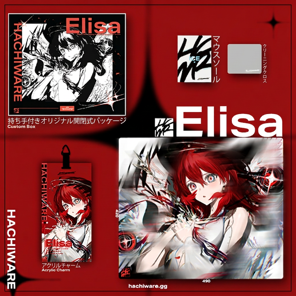 予約販売】Hachiware Gaming Elisa ガラスマウスパッド 予約販売】Hachiware Gaming Elisa ガラスマウスパッド