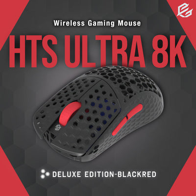 G-Wolves HTS Ultra 8K Deluxe Edition-Black-Red-29.5g ゲーミングマウス