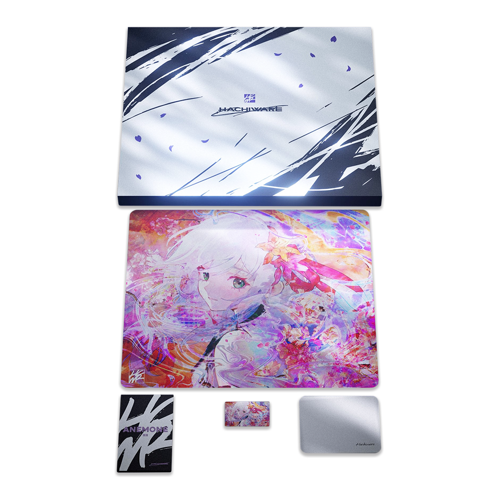 HachiwareGaming Hanabi ガラスマウスパッド