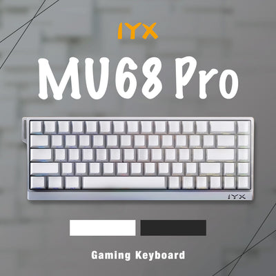 IYX MU68 Pro ホワイト ラピッドトリガー ゲーミングキーボード