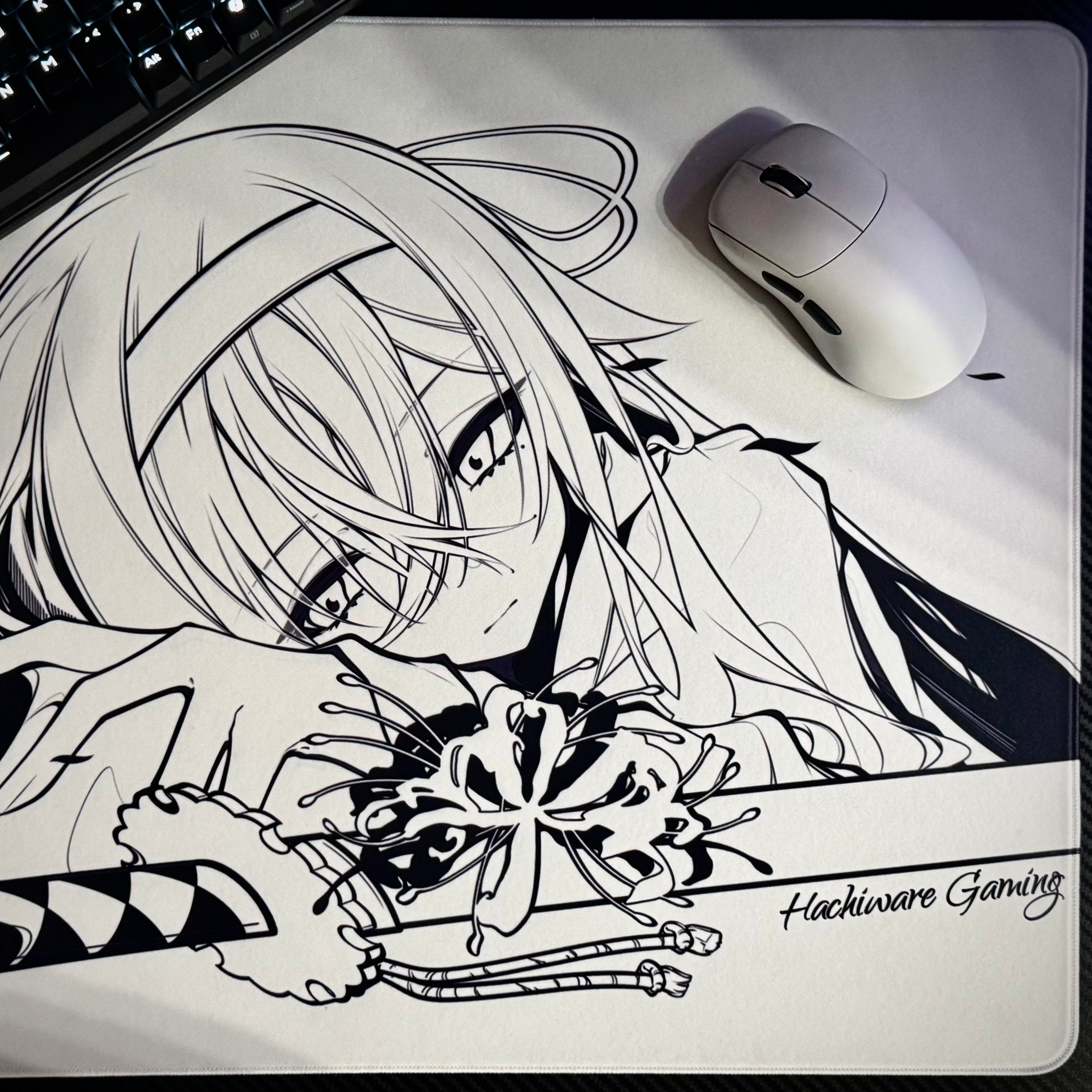 HachiwareGaming Higanbana(Black) マウスパッド
