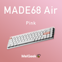 MelGeek MADE68 Air Pink ラピッドトリガーキーボード ロープロファイル MelGeek MADE68 Air Pink ラピッドトリガーキーボード ロープロファイル