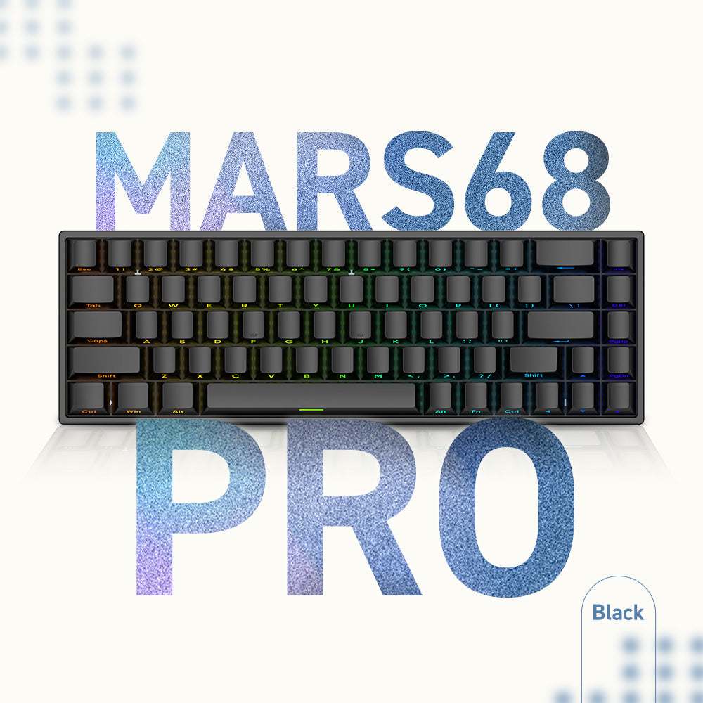 CAROTMAS Mars68Pro ブラック ラピッドトリガーキーボード
