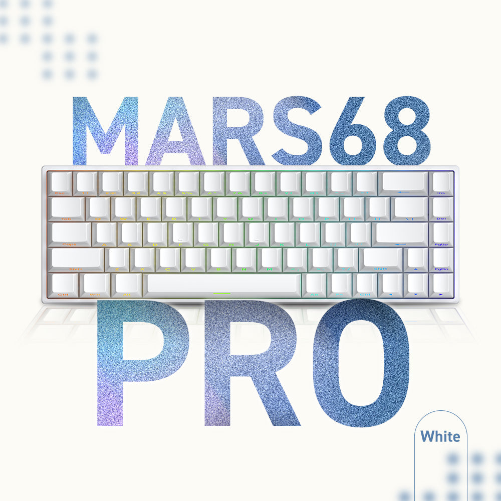 CAROTMAS Mars68Pro ホワイト ラピッドトリガーキーボード