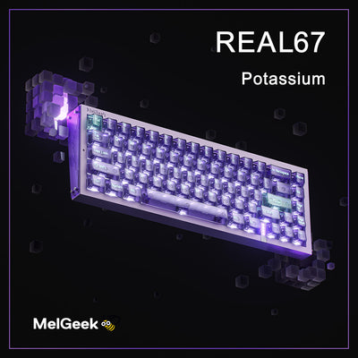 MelGeek REAL67 Potassium Transparent Purple