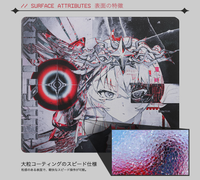 AimStar 花葬（HANAZON） ガラスマウスパッド 490×420mm AimStar OVERLORD ガラスマウスパッド
