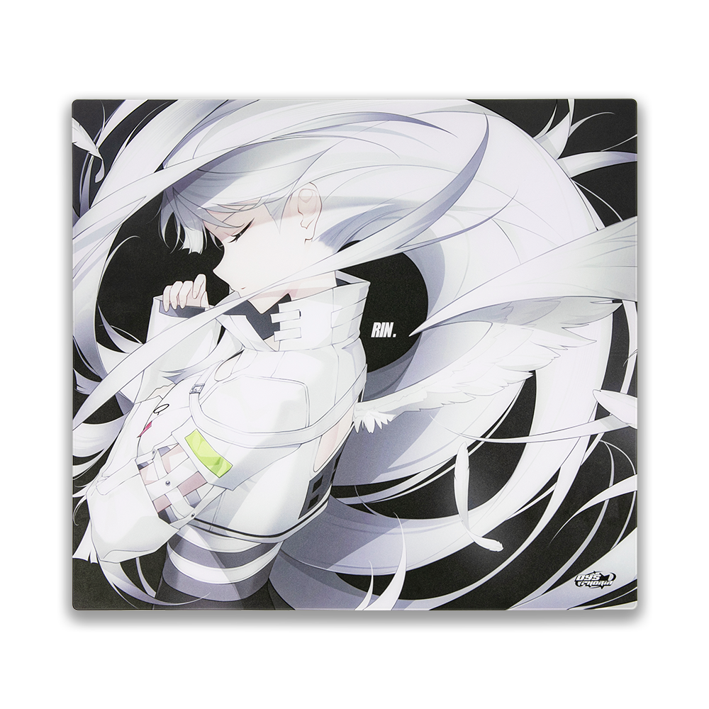 DYSPHORIA Rin 強化ガラスマウスパッド 500x450mm DYSPHORIA RIN Black ガラスマウスパッド