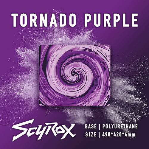 SCYROX Tornado パープル マウスパッド