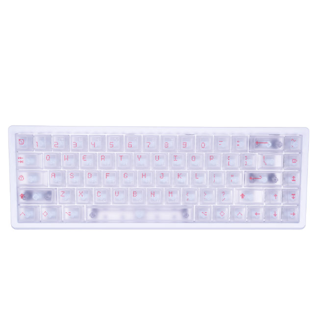 EverGlide AE68 Pro White アルミケース ラピッドトリガーキーボード EverGlide AE68 Pro White アルミケース ラピッドトリガーキーボード