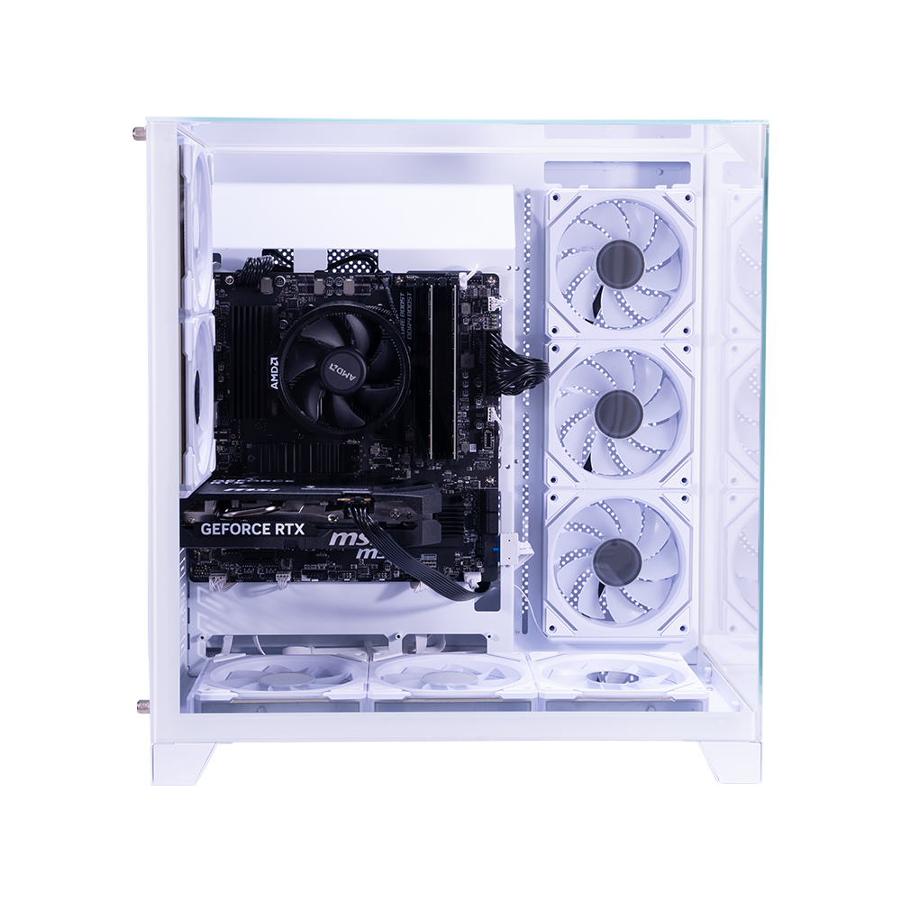 【即納激安ホワイトモデル】RTX5060搭載ゲーミングPCフルセット✨R7新品 Rabbit0 Studio AMD Ryzen 7 5700X / RTX5060 8GB ゲーミングPC 01モデル
