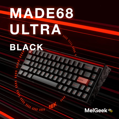 MelGeek MADE68 Ultra Anodized Black ラピッドトリガーキーボード