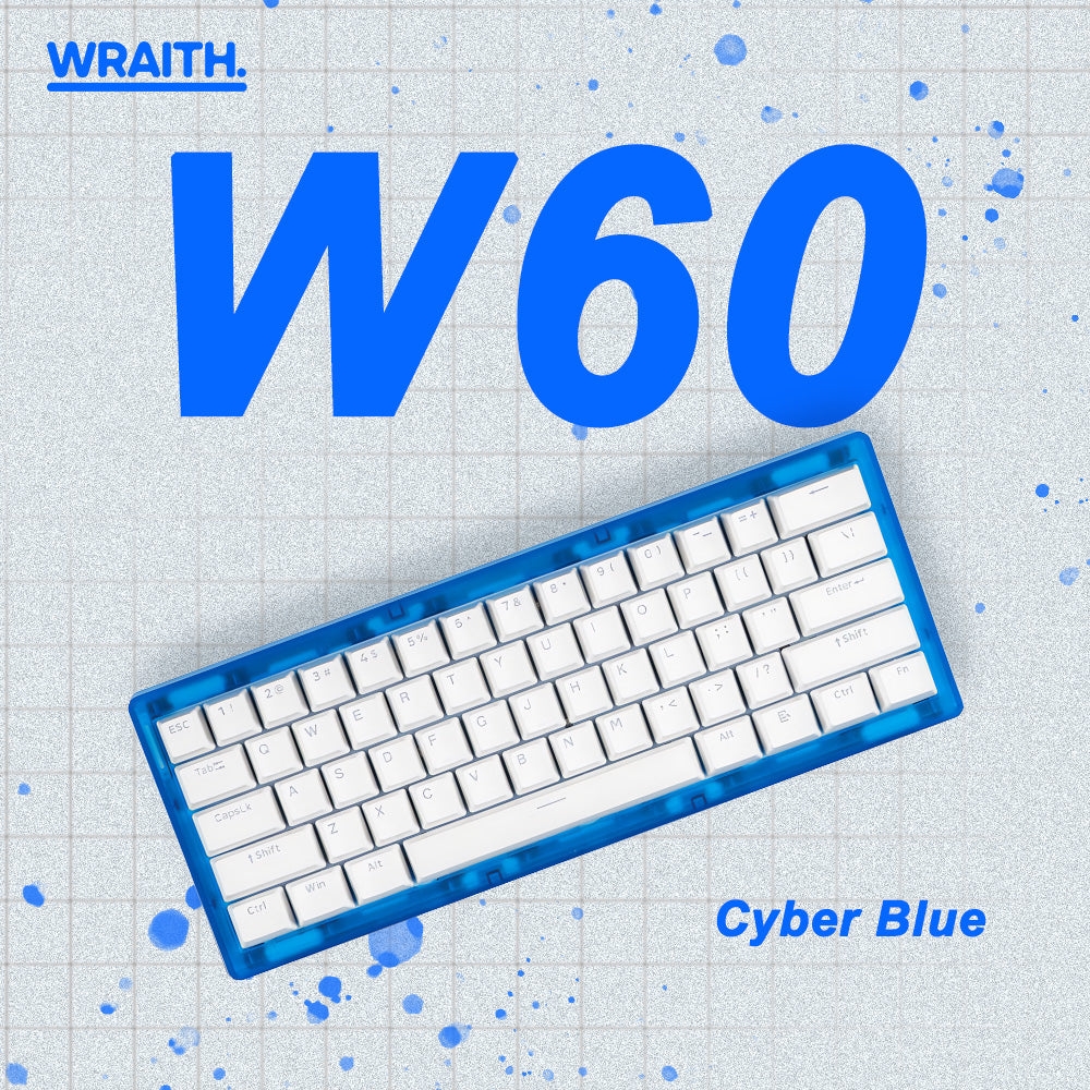 Wraith W60 ラピッドトリガー キーボード ブルー (マグネティック