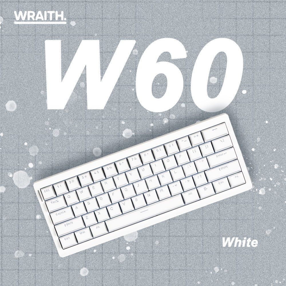Wraith W60 ラピッドトリガー キーボード ホワイト (マグネティックスイッチ / HE)