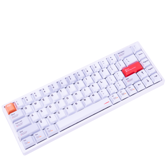 EverGlide AE68 Pro White ラピッドトリガーキーボード